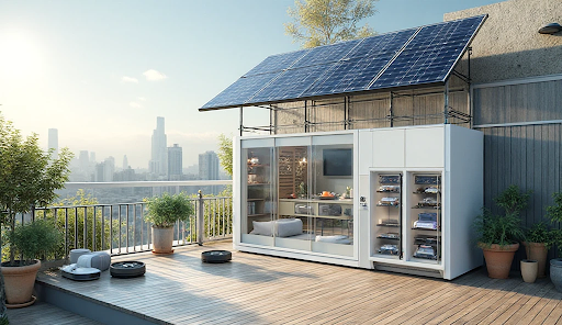 Balkonanlage mit Speicher